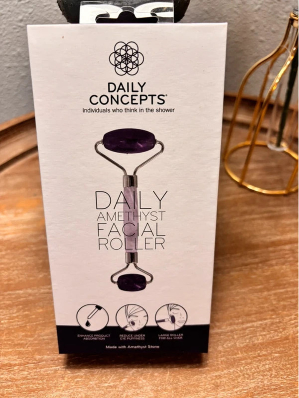 Amethyst facial roller
